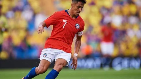 Alexis Sánchez en el amistoso ante Colombia