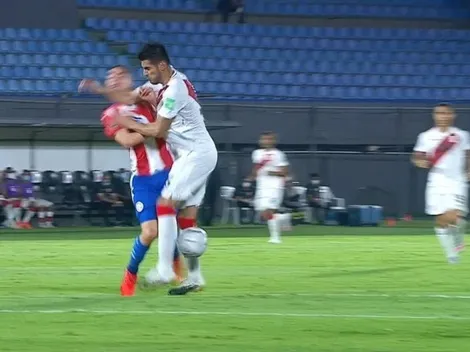 ¿Y el VAR? El brutal codazo de Zambrano a Almirón