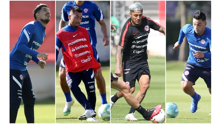 La banca de la selección chilena en Uruguay incluye un muchos jugadores sin experiencia a nivel de selección adulta