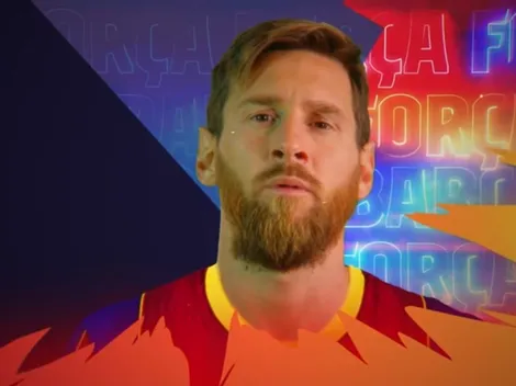 Barcelona presenta su plantel y Messi es el más serio de todos