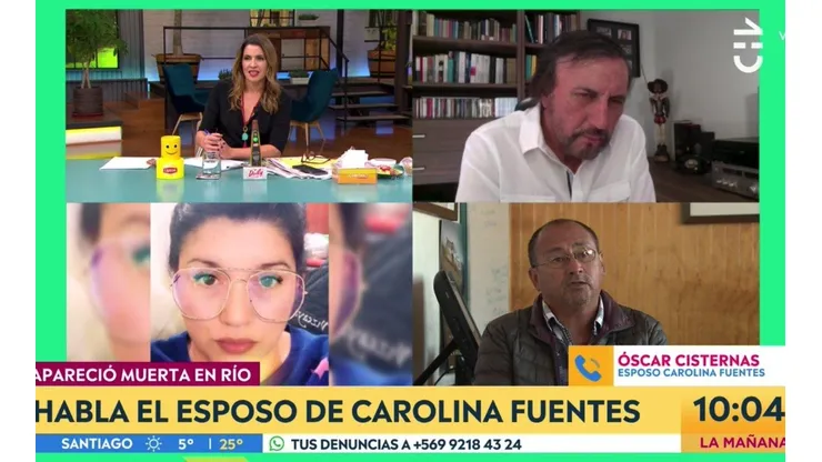 Carlos Pinto y Monserrat Álvarez vivieron un incómodo momento al hablar del caso de Carolina Fuentes.