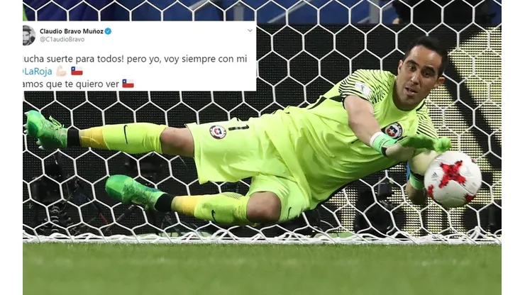 Bravo quedó fuera de la nómina de La Roja debido a una desafortunada distensión de ligamentos en una de sus rodillas.
