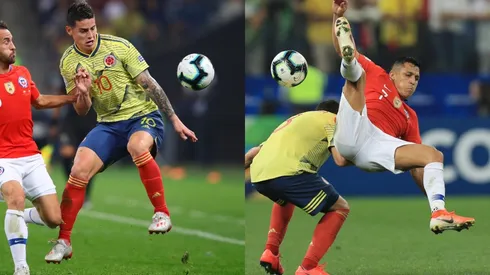 James Rodríguez y Alexis Sánchez se verán las caras el próximo martes en el duelo Chile-Colombia por las Eliminatorias Qatar 2022