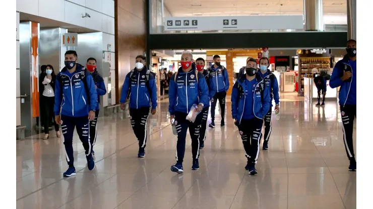 La selección chilena ya está en Montevideo para enfrentar a Uruguay por las eliminatorias.