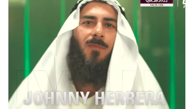 Johnny Herrera con tremendo look árabe en Pasaporte Qatar.