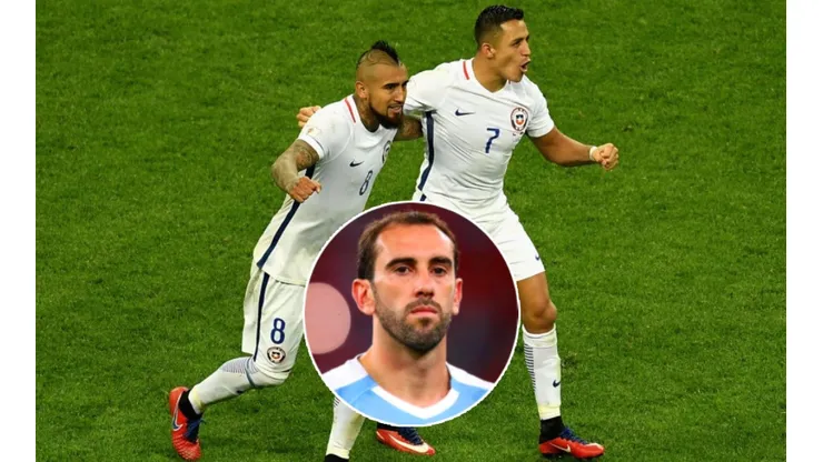 Godín se rindió ante el nivel de Vidal y Alexis