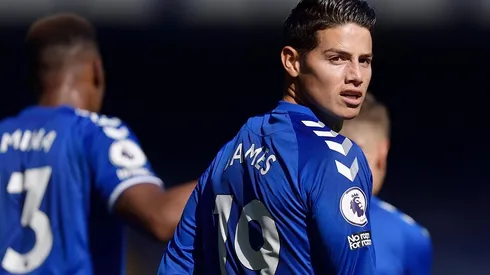 James Rodríguez figura del Everton de Ancelotti