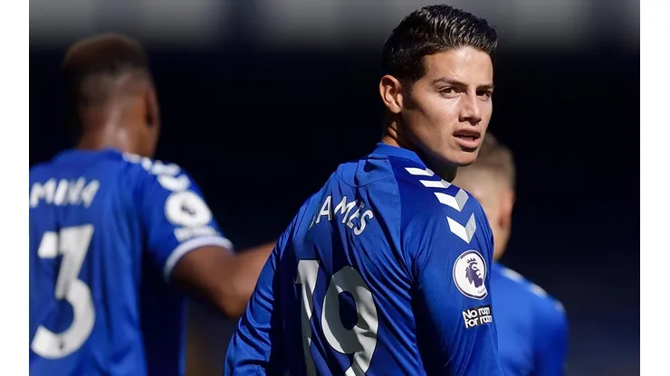 James Rodríguez figura del Everton de Ancelotti
