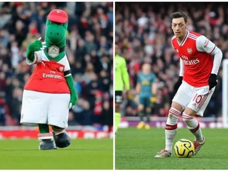 Ozil ofrece pagar sueldo de la mascota del Arsenal despedida