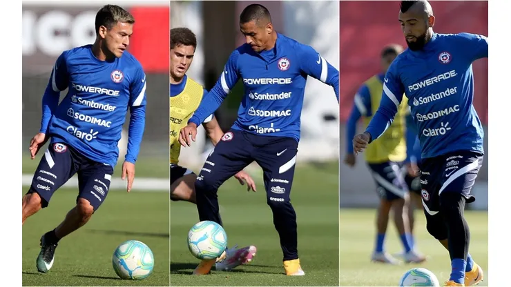 Charles Aránguiz, Alexis Sánchez y Arturo Vidal disputan la capitanía de la selección chilena en las próximas Eliminatorias Qatar 2022