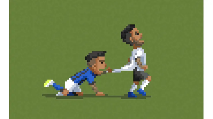 Artista recrea agarrón de César Valenzuela en 8bits