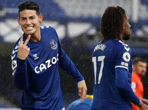 Colombia mete miedo: Doblete de James y Everton líder de la Premier