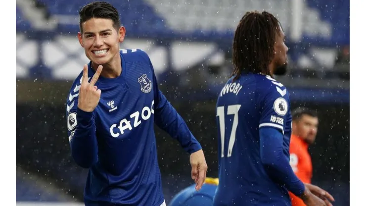 Los futbolistas colombianos lideraron el nuevo triunfo del Everton.