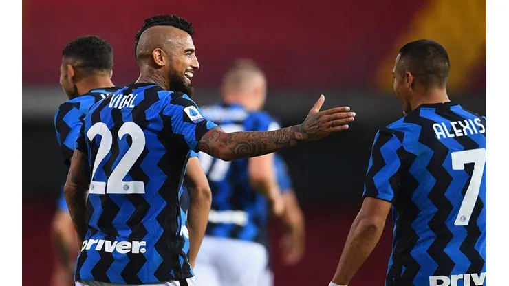 Alexis Sánchez y Arturo Vidal casi seguros en el once titular del Inter vs Lazio