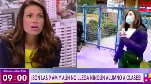 Los animadores de TVN se quedaron con la boca abierta al ver la fallida vuelta a clases.