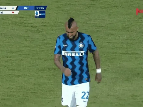 Alarmas en la Roja: Vidal sale adolorido en el Inter