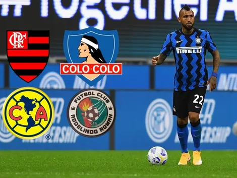Vidal con Colo Colo en 2024 y Rodelindo Román en 2025