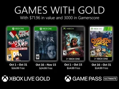 Slayaway Camp: Butcher’s Cut lidera los juegos gratis de Xbox en octubre con Games With Gold