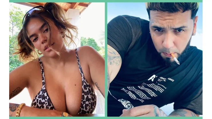Karol G está en Colombia, mientras Anuel sigue en Miami.