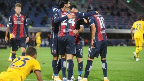 Medel ingresó y se puso con una asistencia para la goleada del Bologna