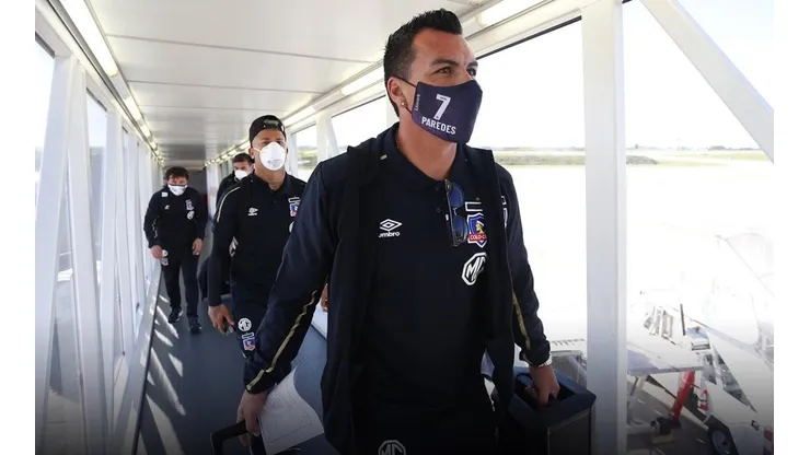 Colo Colo ya está en Montevideo para enfrentar a Peñarol, liderado por Esteban Paredes.