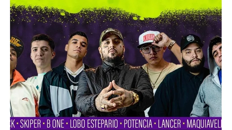 Los participantes de la segunda jornada de Combate Freestyle que transmitirá Space.