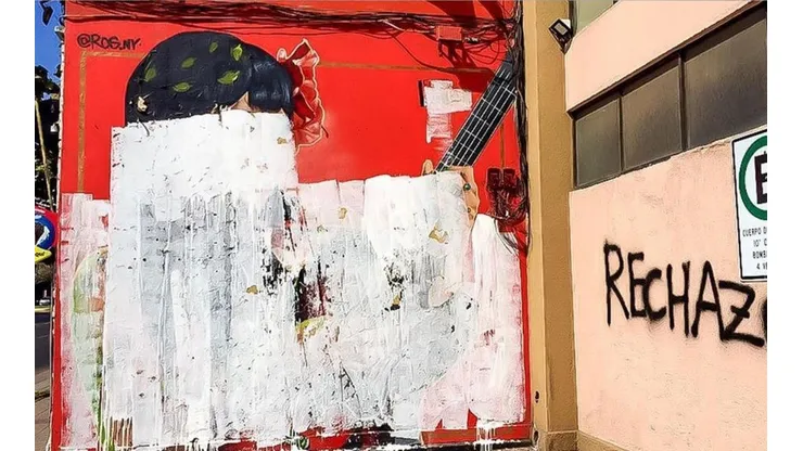 La obra fue realizada en septiembre de 2019 por el artista Julio Pizarro.
