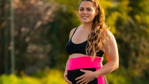 La atleta nacional mantuvo "en secreto" su embarazo.