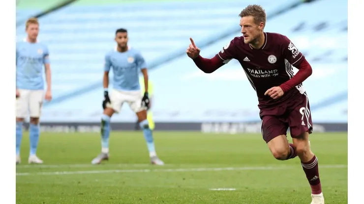 Jamie Vardy: triplete y goleada del Leicester contra Manchester City.