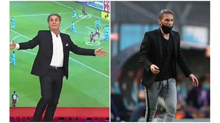 El Cabezón Ruggeri criticó la actitud y la vestimenta del DT de Racing.
