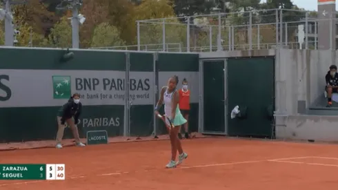 Daniela Seguel no se pudo meter al cuadro en Roland Garros