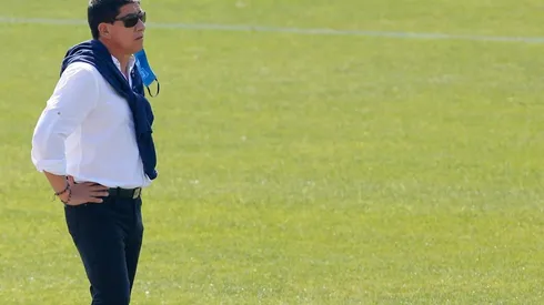 Jaime Vera en el último encuentro al mando de Deportes Iquique