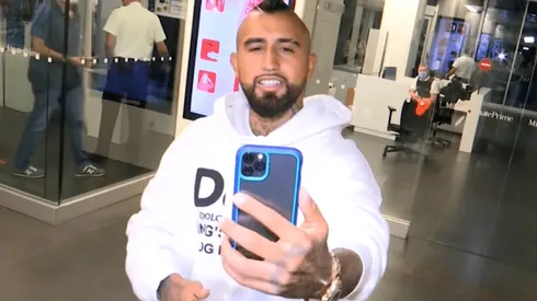 Arturo Vidal no entrenó con el Inter y dedicó el día a los trámites.