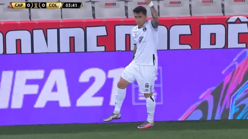 Pablo Mouche se lesionó en el inicio del duelo contra Athletico Paranaense.