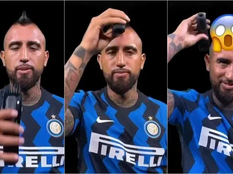 ¡Nooooo! Vidal se "corta" su mohicano en TikTok