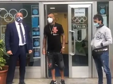 Vidal llega al chequeo médico y se prepara para firmar con el Inter