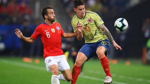 James se prepara para el choque ante Chile