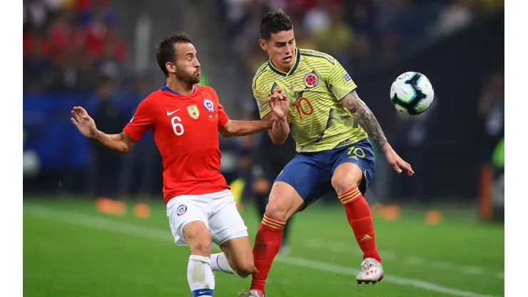 James se prepara para el choque ante Chile