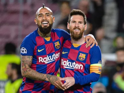 Vidal queda loco con el lindo mensaje de éxito que le deseó Messi