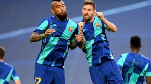 Arturo Vidal se hizo gran amigo de Lionel Messi y así lo hizo saber la Pulga en el adiós del King, quien se fue al Inter de Milan.
