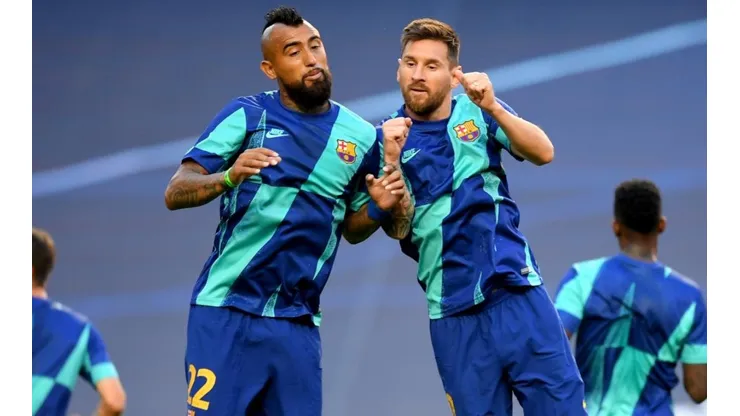 Arturo Vidal se hizo gran amigo de Lionel Messi y así lo hizo saber la Pulga en el adiós del King, quien se fue al Inter de Milan.