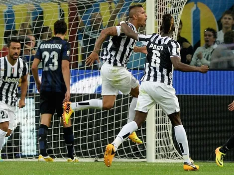 El único e inolvidable gol de Vidal en el Giuseppe Meazza