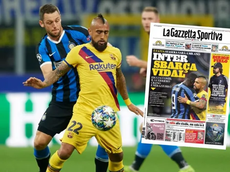 Vidal y fichaje al Inter se roban la portada de La Gazzetta