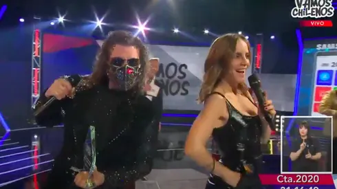 Leo Rey y el festejo de Diana Bolocco por su mascarilla.