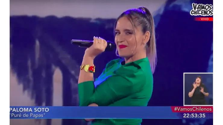 Paloma Soto en el homenaje a Cecilia que hizo Vamos Chilenos.