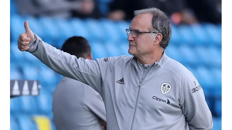 Marcelo Bielsa contento luego de la victoria del Leeds United