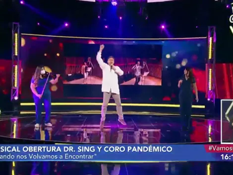Doctor se luce cantando en obertura musical de Vamos Chilenos