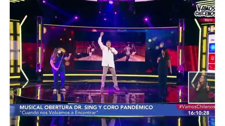 El profesional interpretó una nueva versión de "Cuando nos volvamos a encontrar" de Carlos Vives.