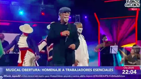 Pancho Sazo en la obertura de Vamos Chilenos.