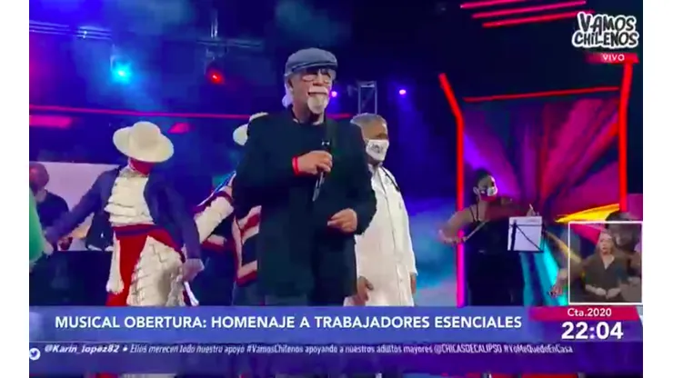 Pancho Sazo en la obertura de Vamos Chilenos.